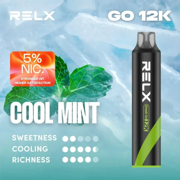 RELX Smash Go 拋棄式電子煙 12000口長效容量設計 便攜輕巧機身 穩定霧化體驗 外出使用推薦 台灣現貨