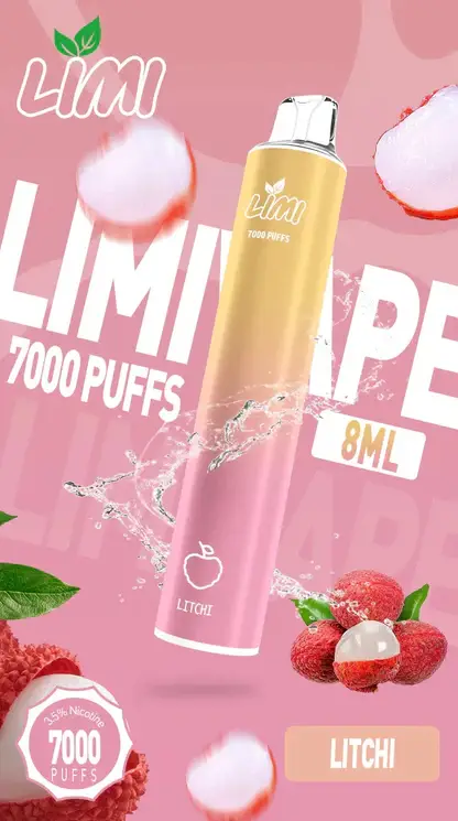 LIMI 7000口拋棄式電子煙 長效容量設計 一次性電子煙方便使用 日常攜帶體驗推薦 台灣現貨