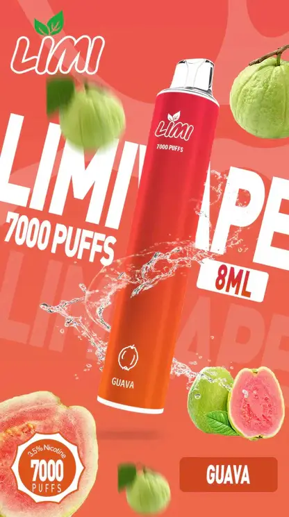LIMI 7000口拋棄式電子煙 長效容量設計 一次性電子煙方便使用 日常攜帶體驗推薦 台灣現貨