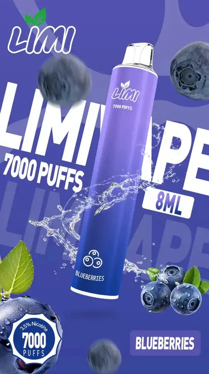 LIMI 7000口拋棄式電子煙 長效容量設計 一次性電子煙方便使用 日常攜帶體驗推薦 台灣現貨