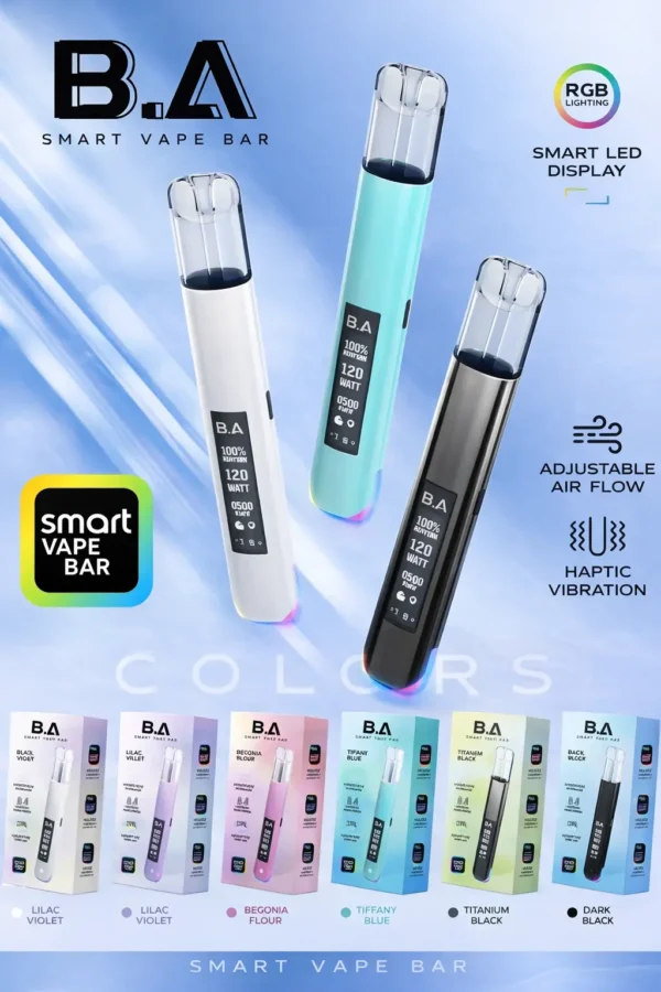 ba詳情頁照片.webp B.A Smart Vape Bar 一代通用主機 電子煙換彈式主機 相容一代煙彈使用設計 日常攜帶與設備替換推薦 台灣現貨